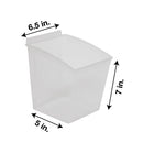 CrownWall Universal Slatwall Clear Storage Bins (Medium - 5 Pack)