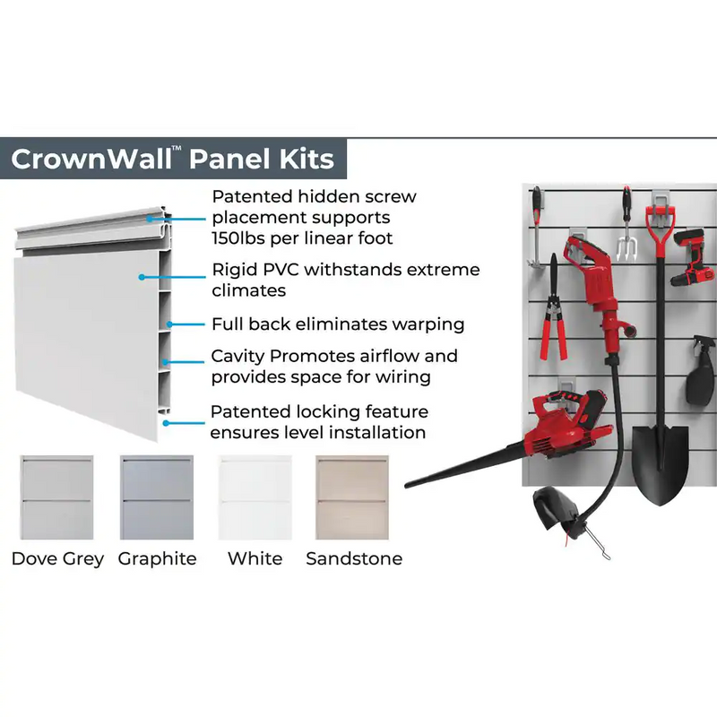 CrownWall 6" Basic Bundle (8x4 ft) with 20-Piece Hook Kit