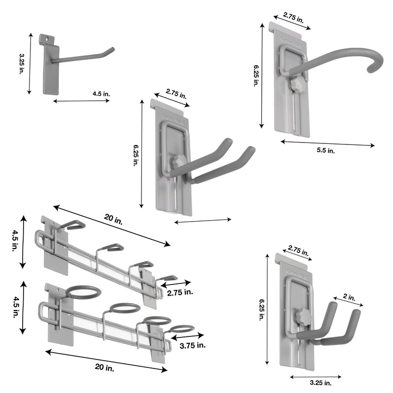 CrownWall 12-Piece Locking Sports Kit