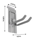 CrownWall 4" Locking Double Hook