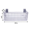 CrownWall 24" x 12" x 8" Deep Wire Basket (V2)