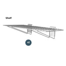 CrownWall 24-In x 12-In Wire Bracket Shelves